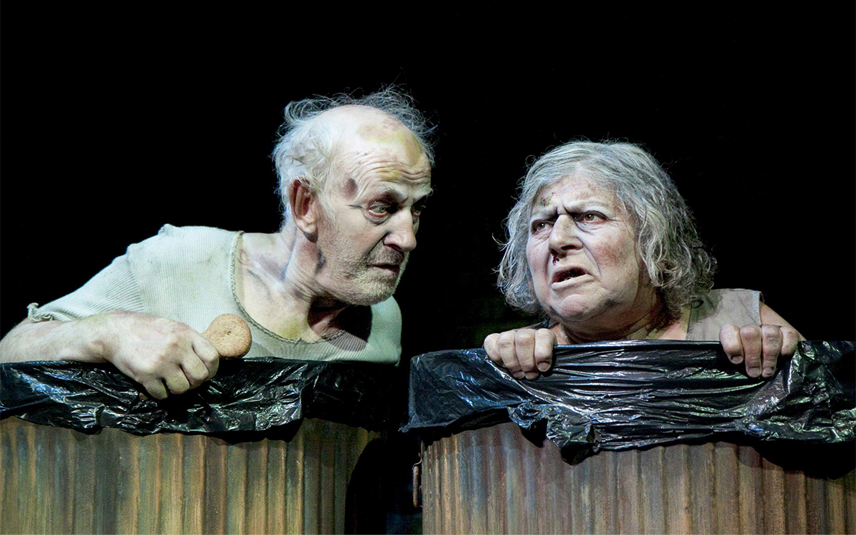 Miriam Margolyes as Nell in Endgame by Samuel Beckett at the Duchess Theatre, London, in 2009 (Donald Cooper/Alamy)
